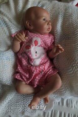 Reborn Baby Girl Doll, Ellie Sue By Bonnie Brown