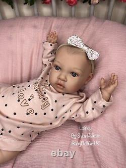 Reborn Baby Girl Doll Lainey by Sara Palmer/BabyDollARTUK (Newborn, Painted hair)