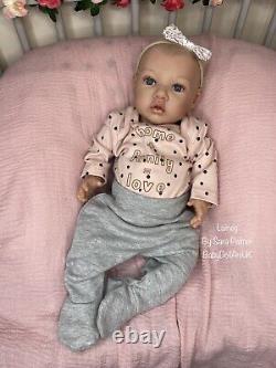 Reborn Baby Girl Doll Lainey by Sara Palmer/BabyDollARTUK (Newborn, Painted hair)