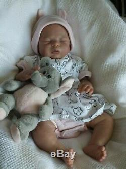 Reborn Baby Girl Doll, Leelou By Cassie Brace