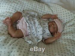 Reborn Baby Girl Doll, Leelou By Cassie Brace