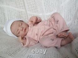 Reborn Baby Girl Doll Painted Hair