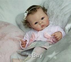Reborn Baby Girl Doll Paris By Adrie Stoete sweet chunky baby