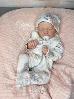 Reborn Baby Girl Doll RealBorn Jaycee COA By UK Artist, Sara Jeffery