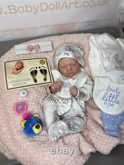 Reborn Baby Girl Doll RealBorn Jaycee COA By UK Artist, Sara Jeffery