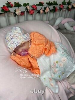 Reborn Baby Girl Doll RealBorn Ruby by UK Artist