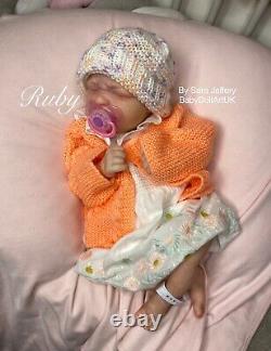 Reborn Baby Girl Doll RealBorn Ruby by UK Artist