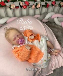 Reborn Baby Girl Doll RealBorn Ruby by UK Artist