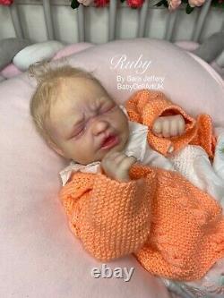 Reborn Baby Girl Doll RealBorn Ruby by UK Artist