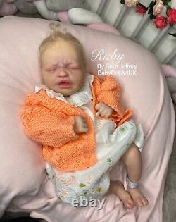 Reborn Baby Girl Doll RealBorn Ruby by UK Artist