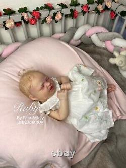 Reborn Baby Girl Doll RealBorn Ruby by UK Artist