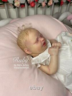 Reborn Baby Girl Doll RealBorn Ruby by UK Artist