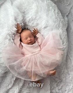 Reborn Baby Girl Laura Bonnie Brown With COA