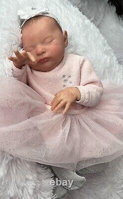 Reborn Baby Girl Laura Bonnie Brown With COA