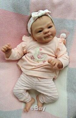 Reborn Baby Girl doll Gorgeous AVA from Coco Malu Sculpt by Elisa Marx