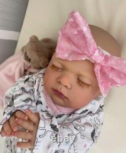 Reborn Baby Lifelike Doll Lotty Sleeping Outfit Magnetic Dummy Newborn Nines