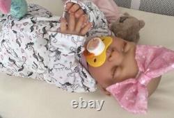 Reborn Baby Lifelike Doll Lotty Sleeping Outfit Magnetic Dummy Newborn Nines