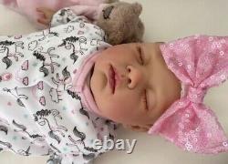 Reborn Baby Lifelike Doll Lotty Sleeping Outfit Magnetic Dummy Newborn Nines