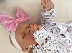 Reborn Baby Lifelike Doll Lotty Sleeping Outfit Magnetic Dummy Newborn Nines