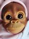 Reborn Baby Monkey Chimp Brown Eyed Doll Fast Post, Bindi Outfit Varies +gifts
