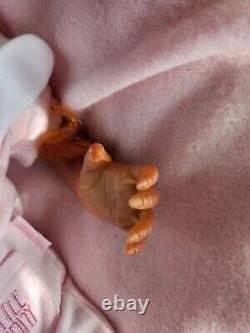 Reborn Baby Monkey Chimp Brown EYED Doll Fast Post, BINDI OUTFIT VARIES +Gifts