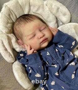 Reborn Baby Partial Silicone Doll Adalyn 4lbs 19in LE Full Limbs Gorgeous