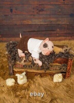 Reborn Baby Piglet, Reborn Animals, Reborn Dolls