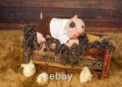 Reborn Baby Piglet, Reborn Animals, Reborn Dolls