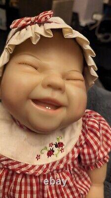 Reborn Baby Ticklish Girl Doll By Sandy Faber Lisa Lovely ladybug