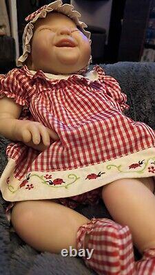 Reborn Baby Ticklish Girl Doll By Sandy Faber Lisa Lovely ladybug