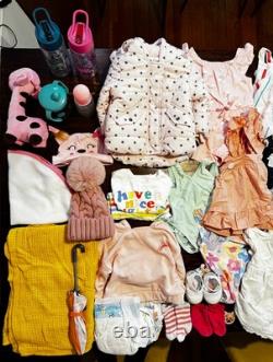 Reborn Baby Toddler Girl Doll Silicone Vinyl Handmade doll & clothes bundle