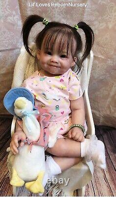 Reborn Baby Toddler Girl RAYA by PING LAU Beautiful NEW SCULPT WithCOA