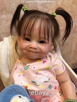 Reborn Baby Toddler Girl RAYA by PING LAU Beautiful NEW SCULPT WithCOA