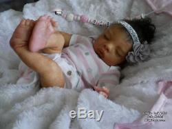 Reborn Baby Uriah Biracial AA Ethnic African Black Doll
