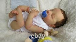 Reborn Baby boy doll from LEVI kit Sculpted by Bonnie Brown COA