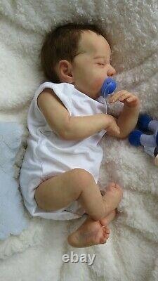 Reborn Baby boy doll from LEVI kit Sculpted by Bonnie Brown COA