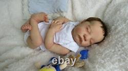 Reborn Baby boy doll from LEVI kit Sculpted by Bonnie Brown COA