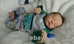 Reborn Baby boy doll from LEVI kit Sculpted by Bonnie Brown COA