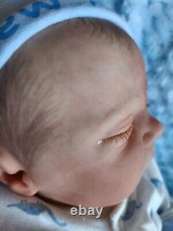 Reborn Baby doll SEE VIDEO Realborn 6lb 7oz Was PEARL COA Artist of 11yrs GHSP