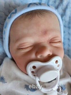 Reborn Baby doll SEE VIDEO Realborn 6lb 7oz Was PEARL COA Artist of 11yrs GHSP