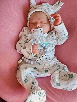 Reborn Baby doll SEE VIDEO Realborn 6lb 7oz Was PEARL COA Artist of 11yrs GHSP