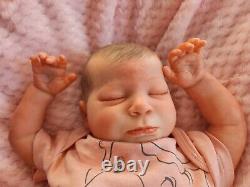 Reborn Baby doll, SEE VIDEO Realborn SAGE 5lb 12oz Artist of 11yrs, boxed to Go