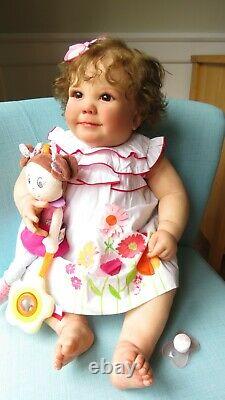 Reborn Baby girl doll June from Realborn Bountiful Baby kit with COA