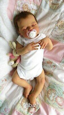 Reborn Baby girl doll Valentina kit Sculpted by Elisa Marx with CoA