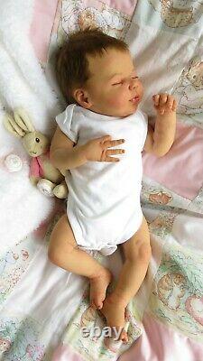Reborn Baby girl doll Valentina kit Sculpted by Elisa Marx with CoA