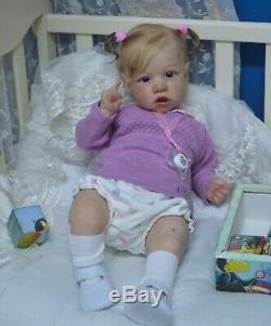 Reborn Big Baby Girl Saskia by Bonnie Brown Limited Edition Realistic Doll