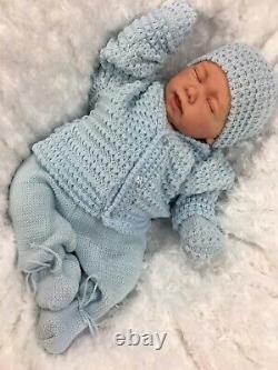 Reborn Boy Doll Knitted Spanish Out Fit E113 Butterfly Babies