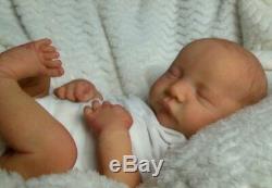 Reborn Collectable Baby doll art Newborn Art Levi (Brown) Boy or Girl