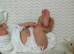 Reborn Collectable Baby doll art Newborn Chadwick Twin B Fake Baby