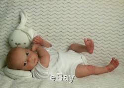 Reborn Collectable Baby doll art Newborn Samuel (Ashley) awake Blue eyes